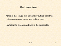 Parkinsonism.ppt